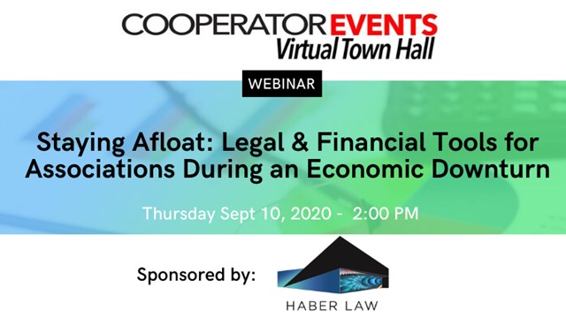 The Cooperator Events presents: Staying Afloat: Legal & Financial Tools for Associations During an Economic Downturn